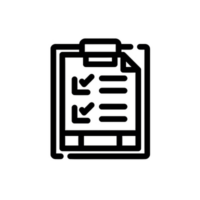 A checklist or clipboard with a checkmark, representing organized and effective project management